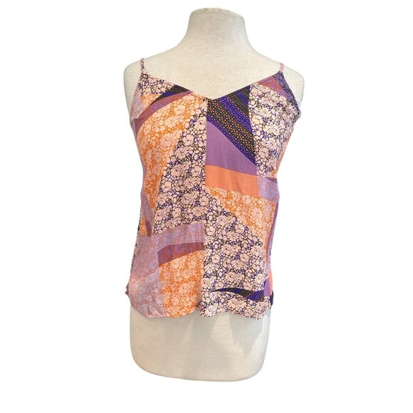 Lovestitch Womens Patchwork Print Cami Top S - Picture 1 of 8